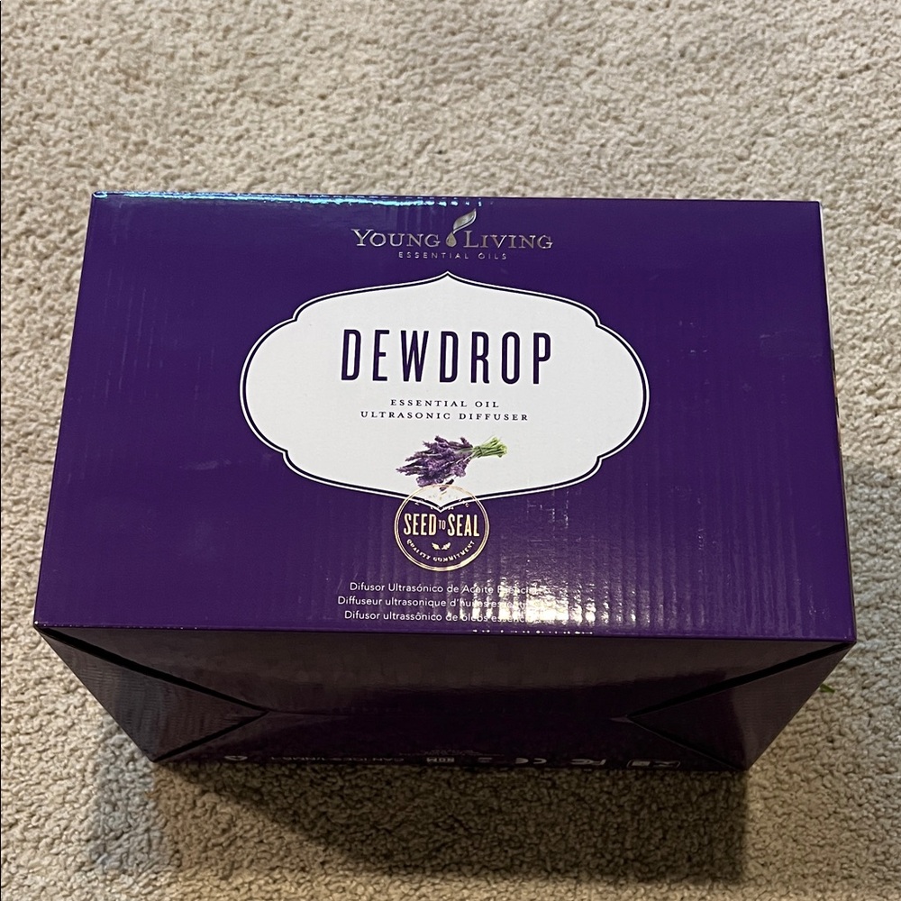 Young Living Purple Dewdrop Diffuser Box